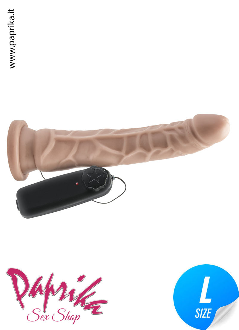 Vibratore Anatomico Unisex Pvc 18 cm Ø 40 Venature Ventosa Pile Vibratore Anatomico Unisex Pvc 18 cm Ø 40 Venature Ventosa Pile