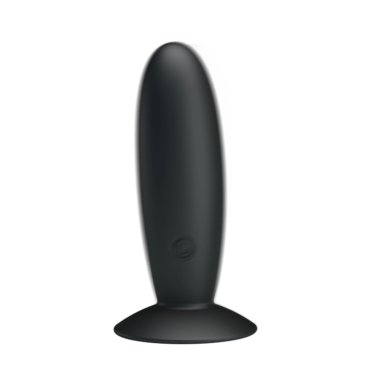 Plug Anale Silicone 10 cm Ø 33 Ventosa Vibrante 12 Velocità