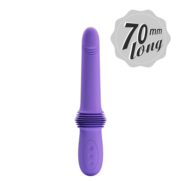 Vibratore & Su e Giù 7 cm Silicone Telecomando Ricarica Usb