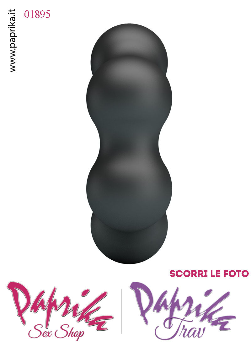 Anello Fallico Elasticizzato Palline Grandi Ritardante Mantenimento Erezione Silicone