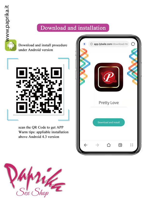 Ovulo Vaginale Vibrante Ø 30 App Control Codino Orecchie