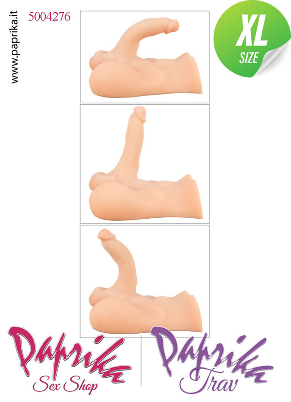 Busto Masturbatore Maschile Unisex Pene Flessibile Ano 25 cm Non Vibrante