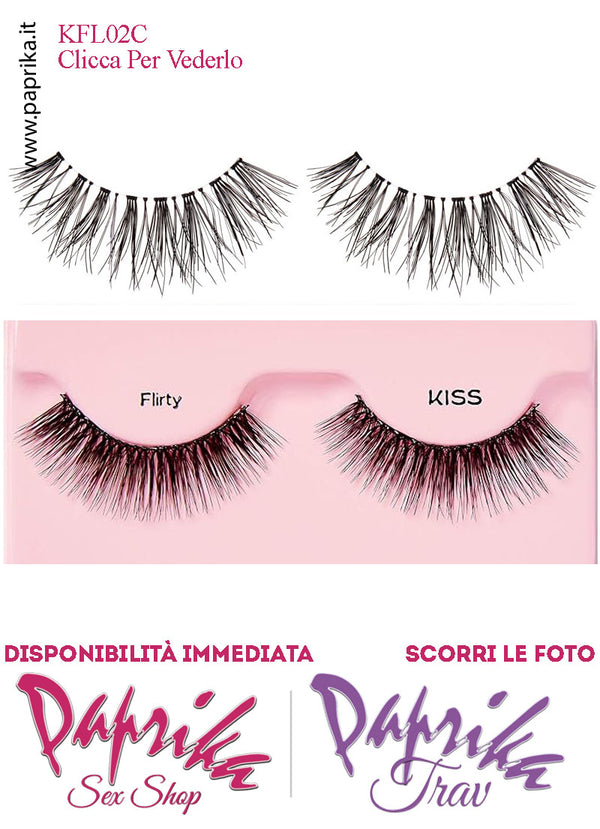 Ciglia Finte Coppia Colla Inclusa Finissime Folte Flirty 14 mm