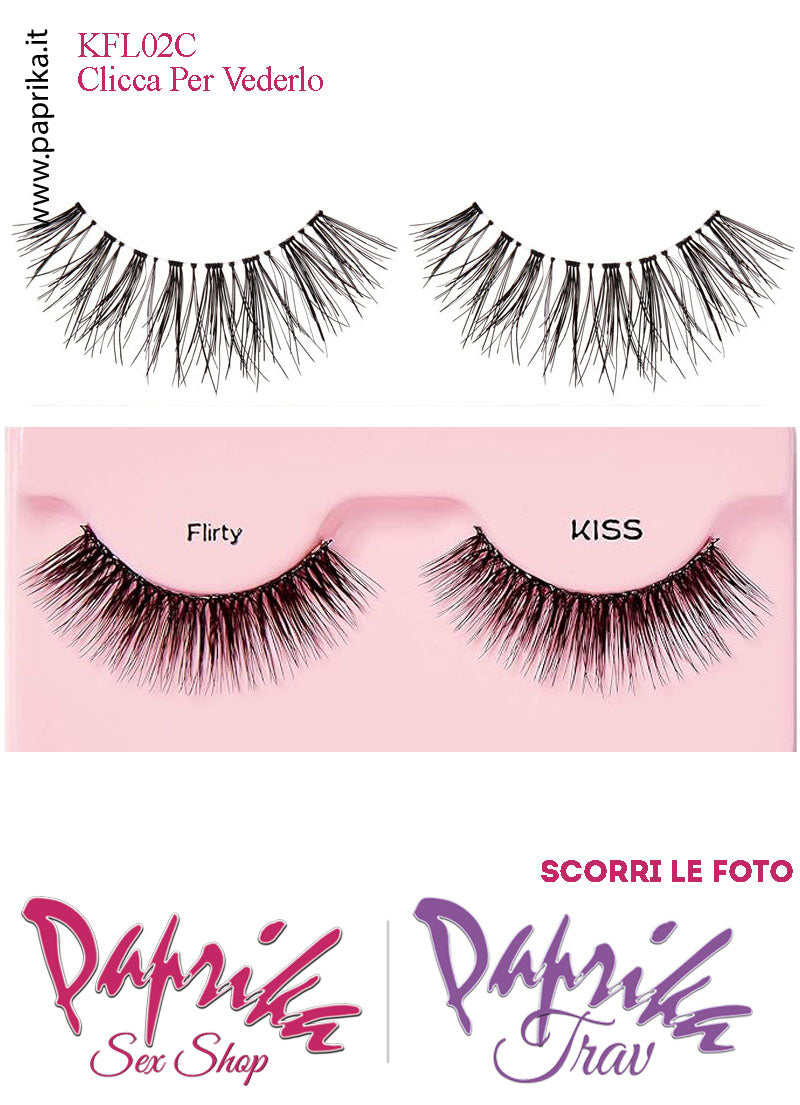 Ciglia Finte Coppia Colla Inclusa Finissime Folte Flirty 14 mm