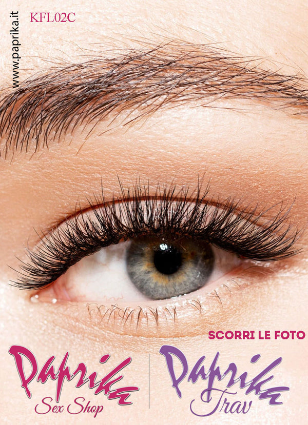 Ciglia Finte Coppia Colla Inclusa Finissime Folte Flirty 14 mm