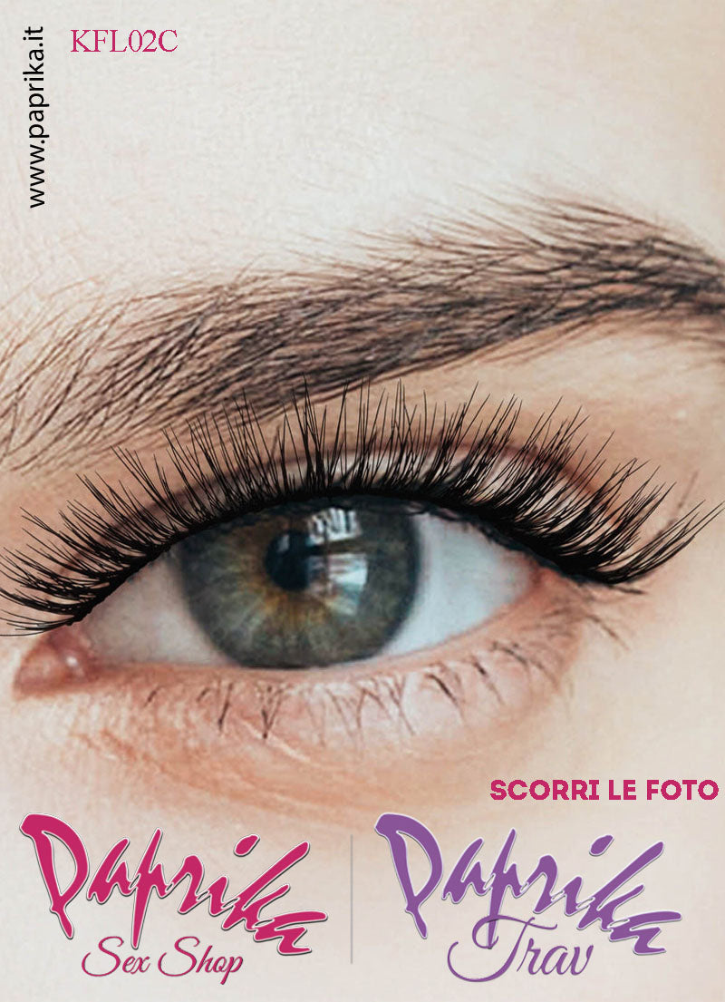 Ciglia Finte Coppia Colla Inclusa Finissime Folte Flirty 14 mm