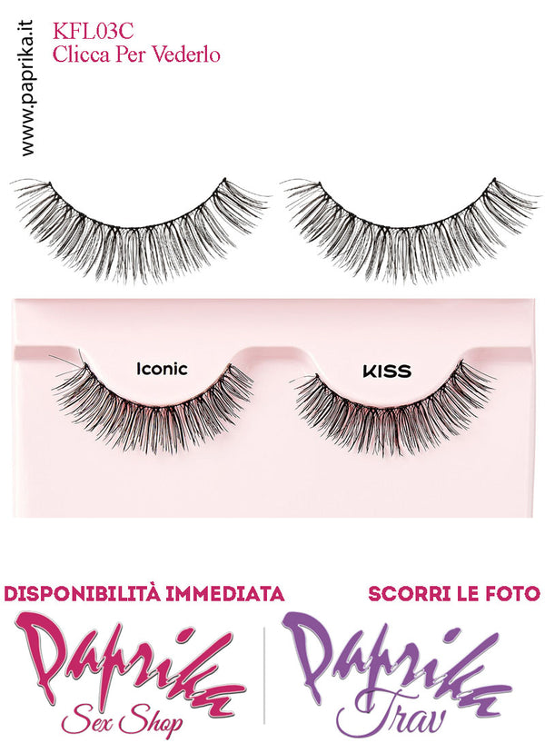 Ciglia Finte Coppia Colla Inclusa Finissime Scalate Iconic 14 mm