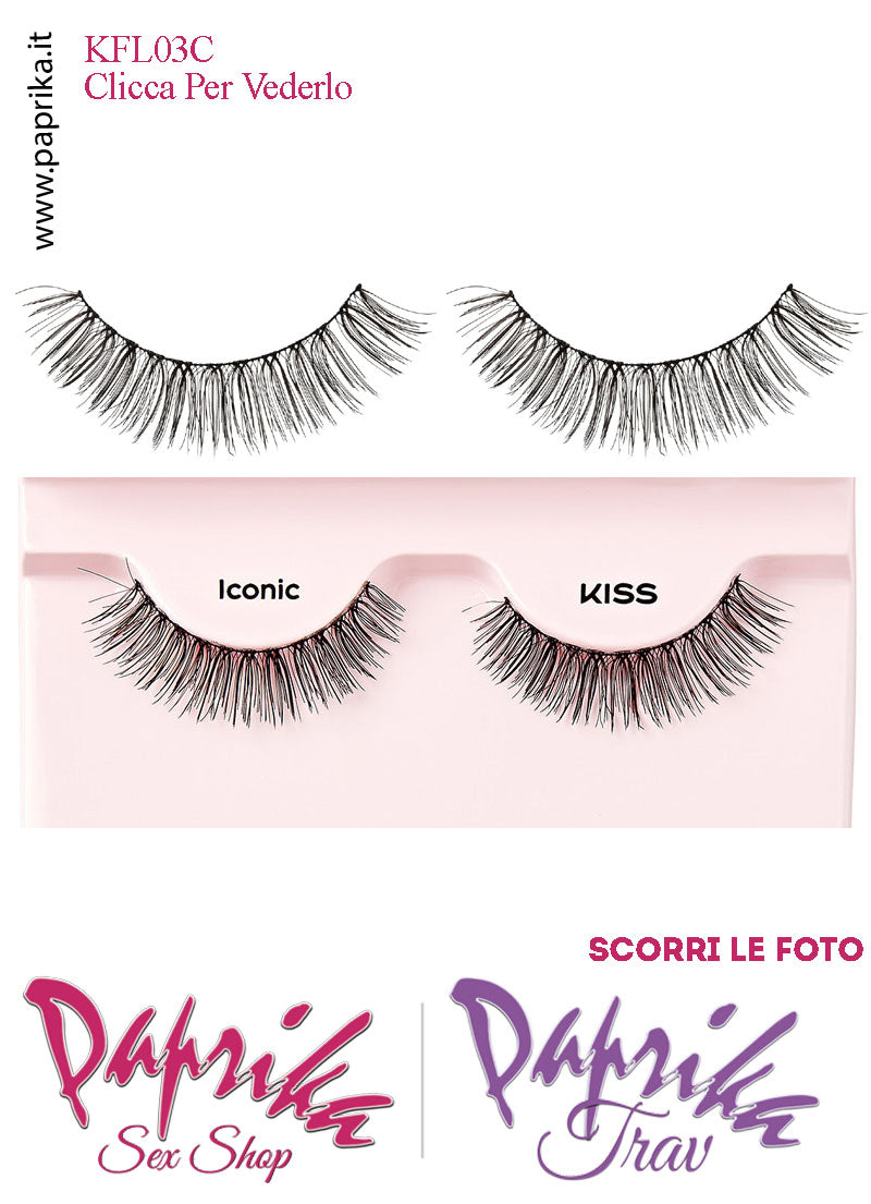Ciglia Finte Coppia Colla Inclusa Finissime Scalate Iconic 14 mm