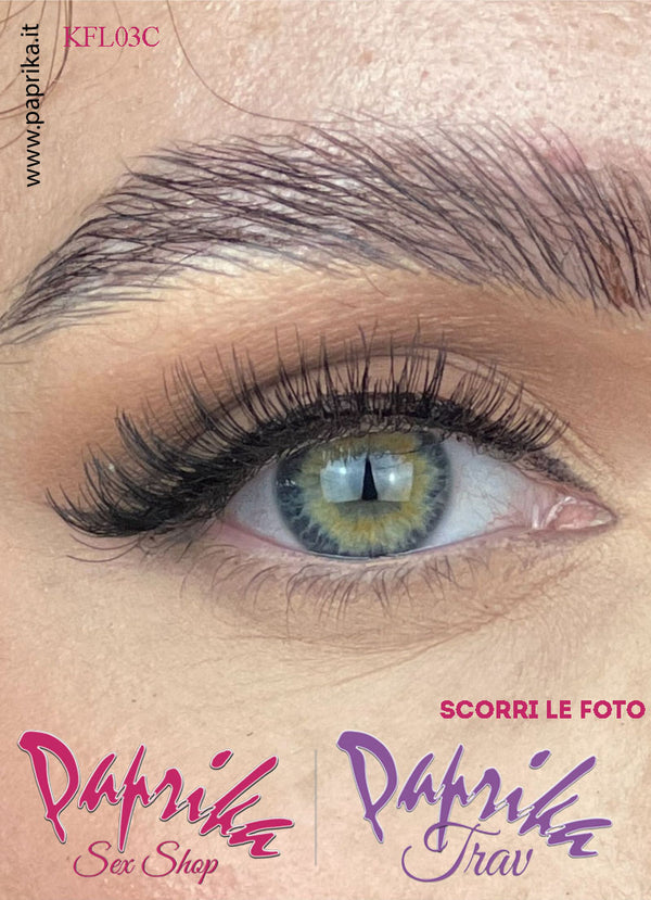 Ciglia Finte Coppia Colla Inclusa Finissime Scalate Iconic 14 mm