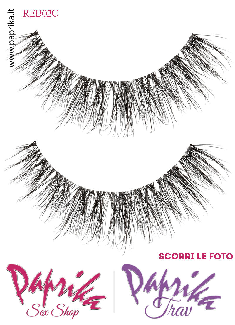 Ciglia Finte Coppia Colla Inclusa Folte Finissime Intense Rockstar 12 mm