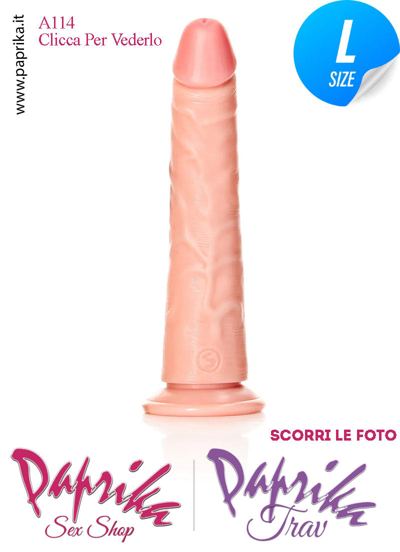 Dildo Ventosa Unisex Large Pvc Venature 18 cm Ø 30/39 Non Vibrante