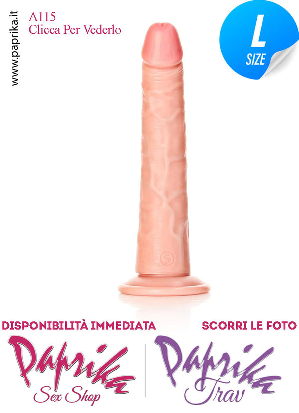 Dildo Ventosa Unisex Large Pvc Venature 19 cm Ø 39 Non Vibrante
