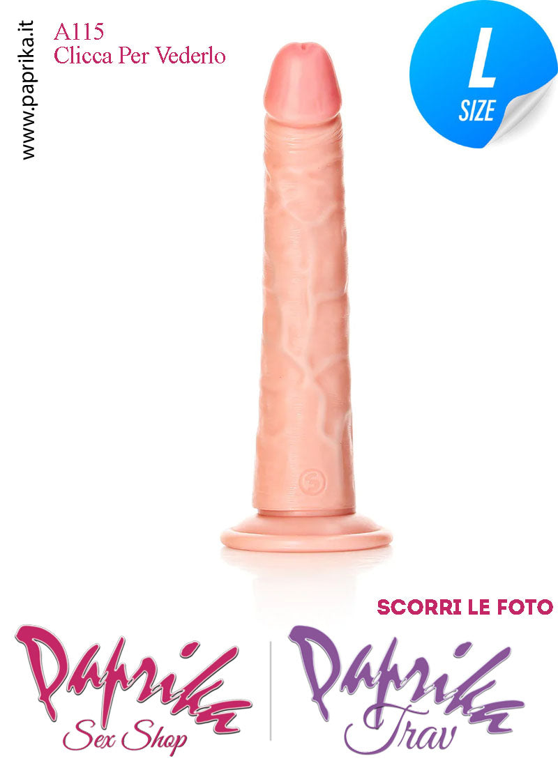 Dildo Ventosa Unisex Large Pvc Venature 19 cm Ø 39 Non Vibrante