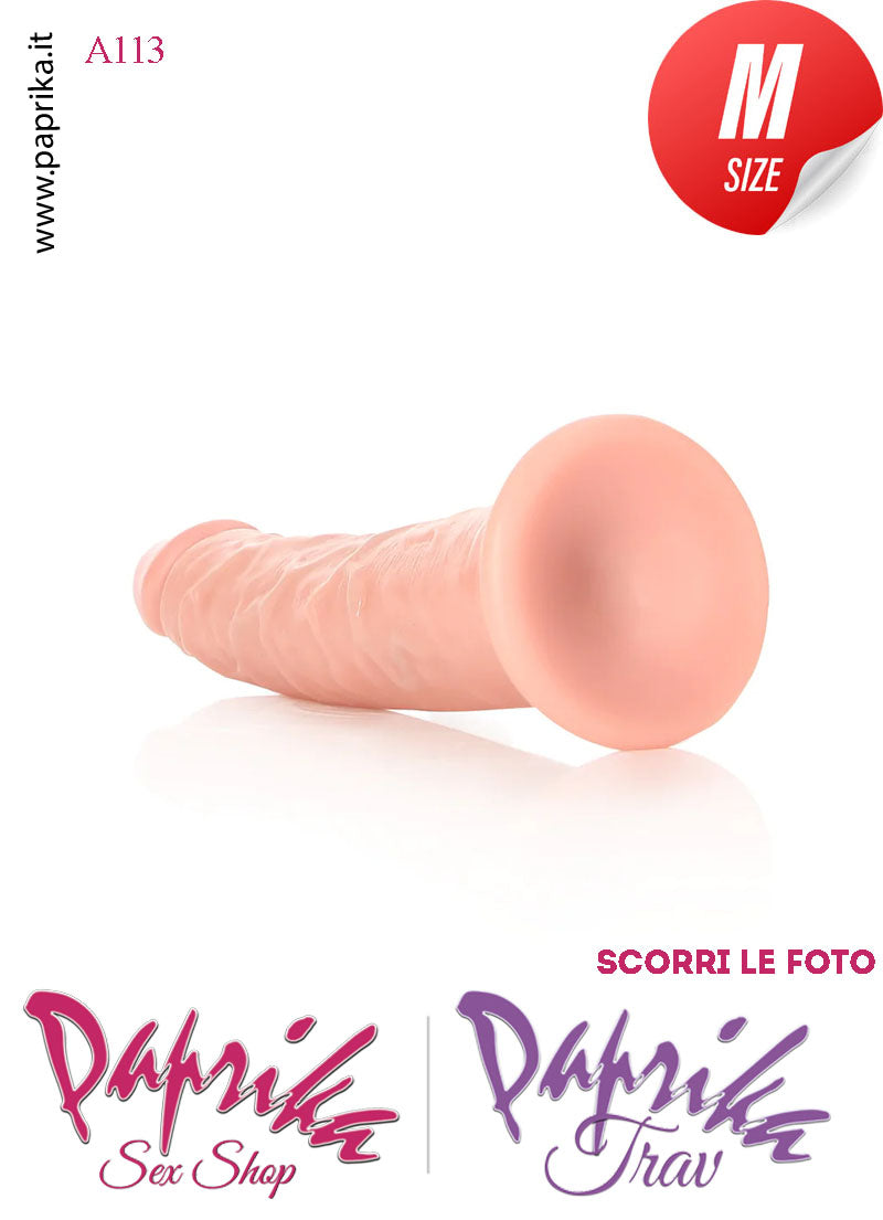 Dildo Ventosa Unisex Medium Pvc Venature 15 cm Ø 28/35 Non Vibrante