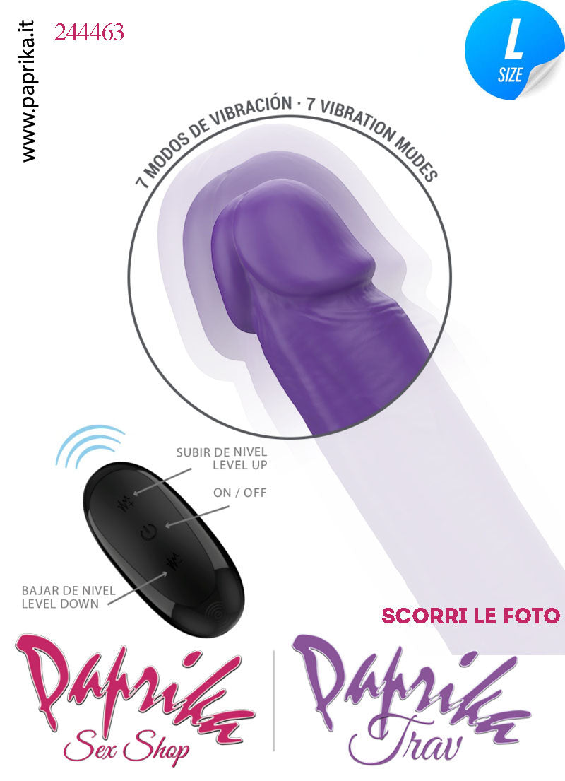 Fallo Doppio 2 Estremità 2 Partner Vibrante Telecomando 40 cm Ø 37 Silicone