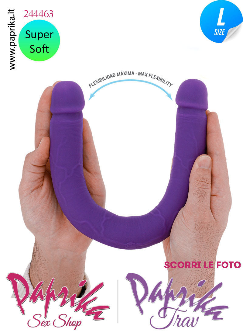 Fallo Doppio 2 Estremità 2 Partner Vibrante Telecomando 40 cm Ø 37 Silicone