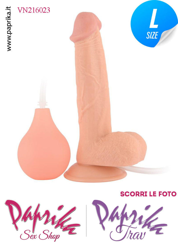 Fallo Testicoli Pvc Non Vibrante Eiaculazione Squirting 20 cm Ø 40 Unisex Ventosa