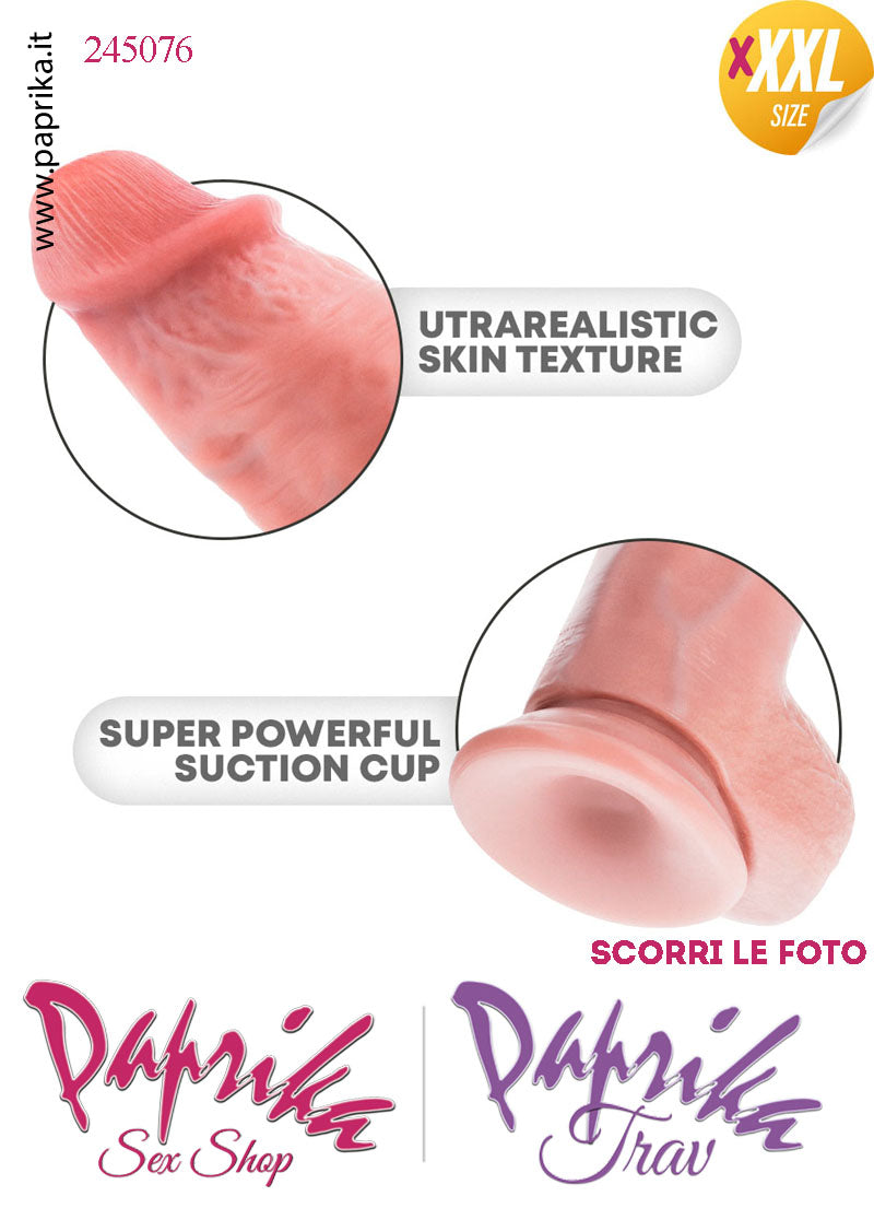 Fallo XXXXL Unisex Silicone Flessibile Ventosa Non Vibrante 21/27 cm Ø 58/75