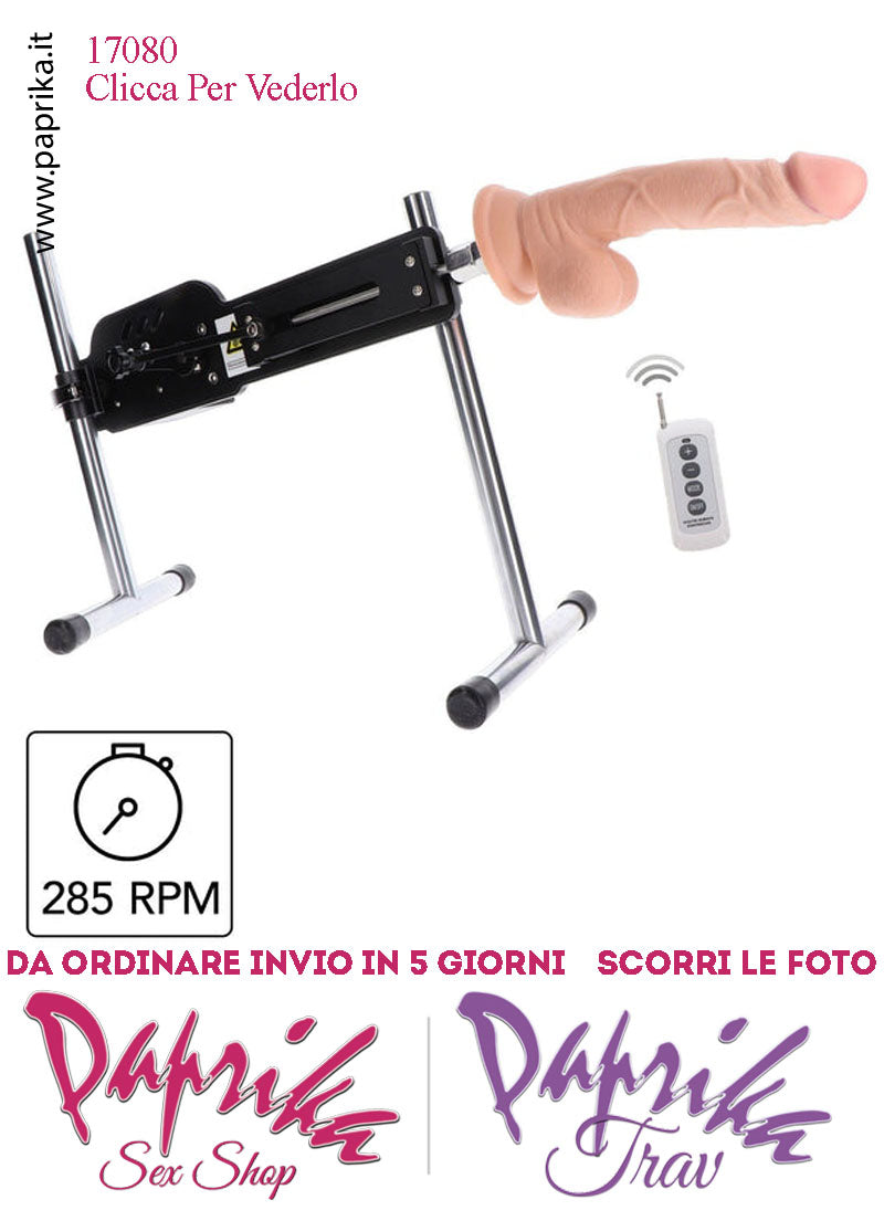 Fucking Sex Machine Macchina Del Sesso 285 Ripetizioni Minuto Fallo Piastra x Ventose