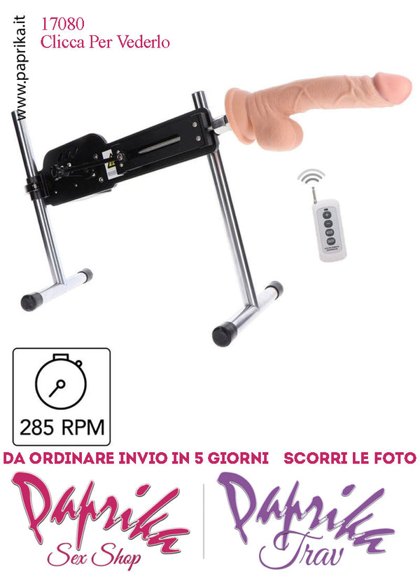 Fucking Sex Machine Macchina Del Sesso 285 Ripetizioni Minuto Fallo Piastra x Ventose