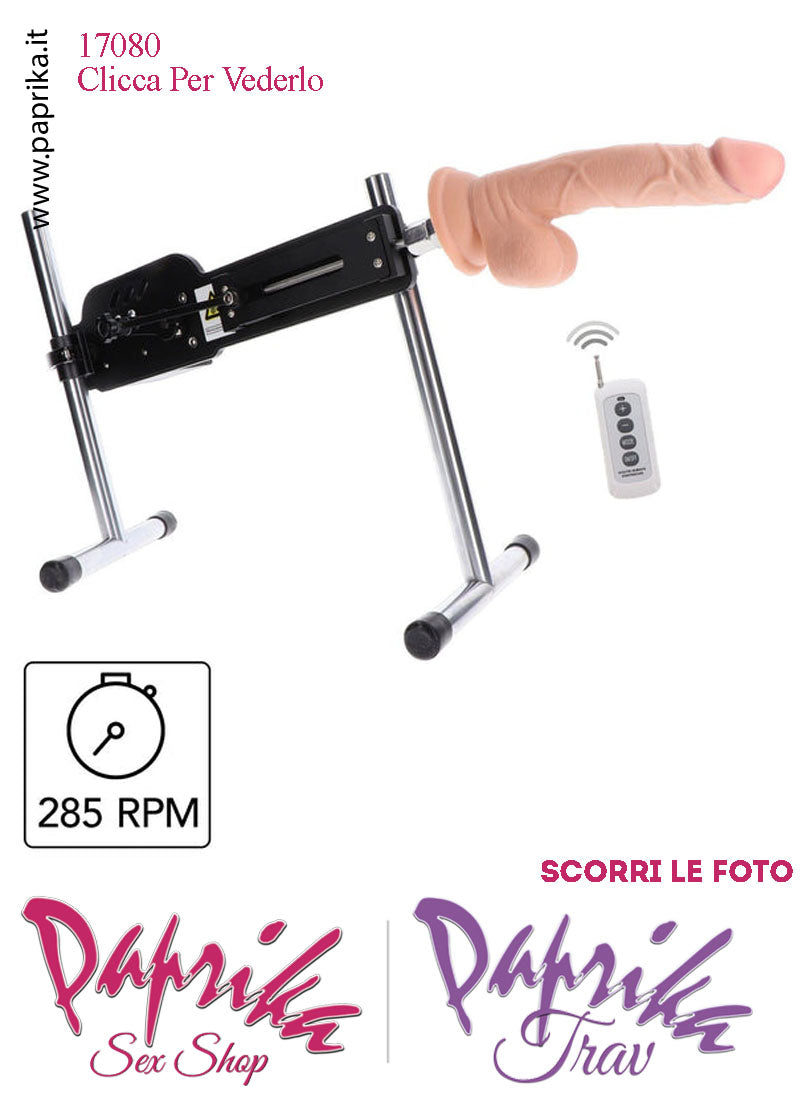 Fucking Sex Machine Macchina Del Sesso 285 Ripetizioni Minuto Fallo Piastra x Ventose