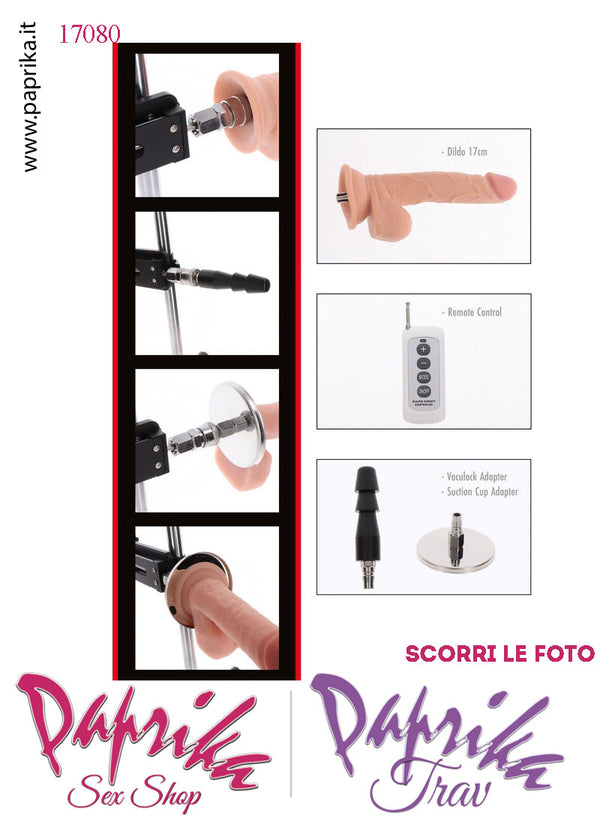 Fucking Sex Machine Macchina Del Sesso 285 Ripetizioni Minuto Fallo Piastra x Ventose