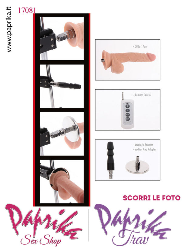 Fucking Sex Machine 285 Ripetizioni Minuto Macchina Del Sesso Fallo Piastra x Ventose