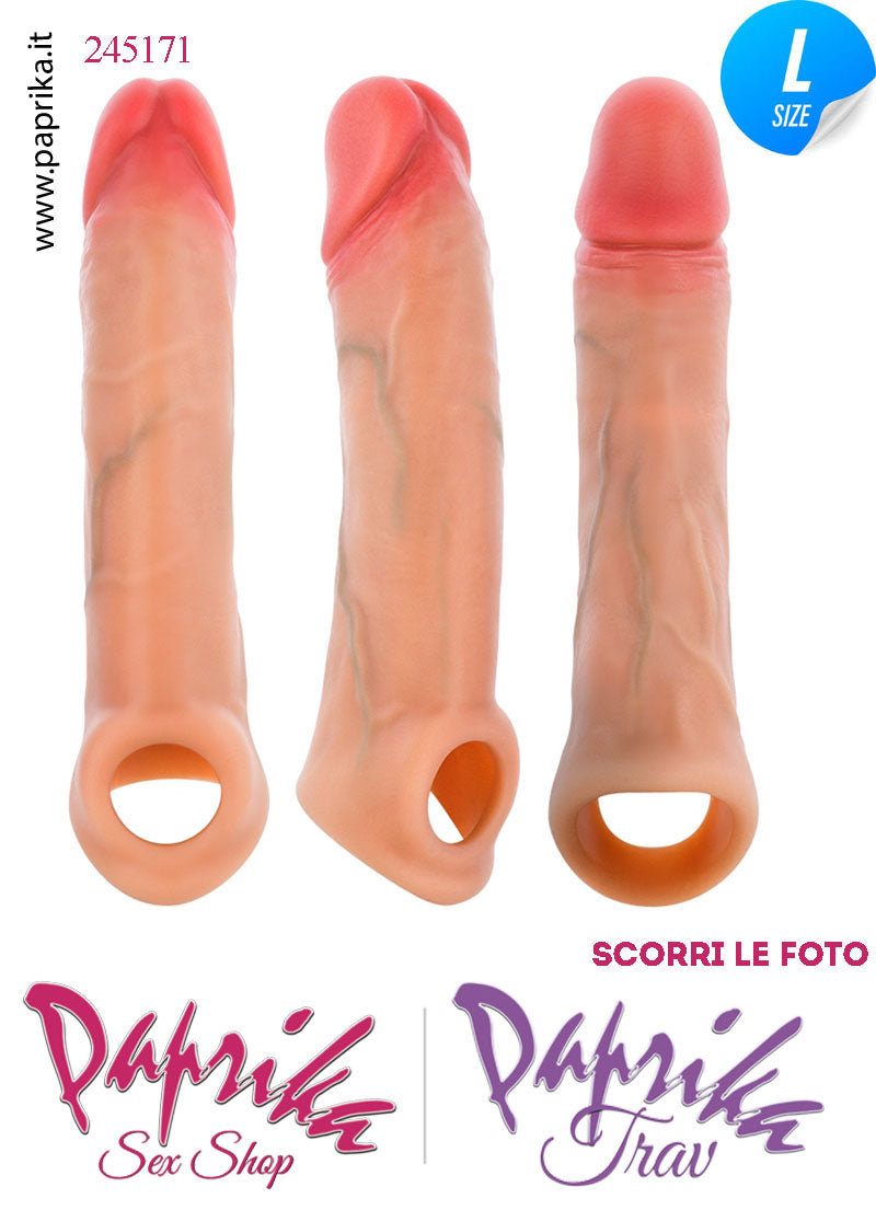 Prolunga Guaina Allungamento Pene 4.5 cm 16 cm Vibrante Telecomando