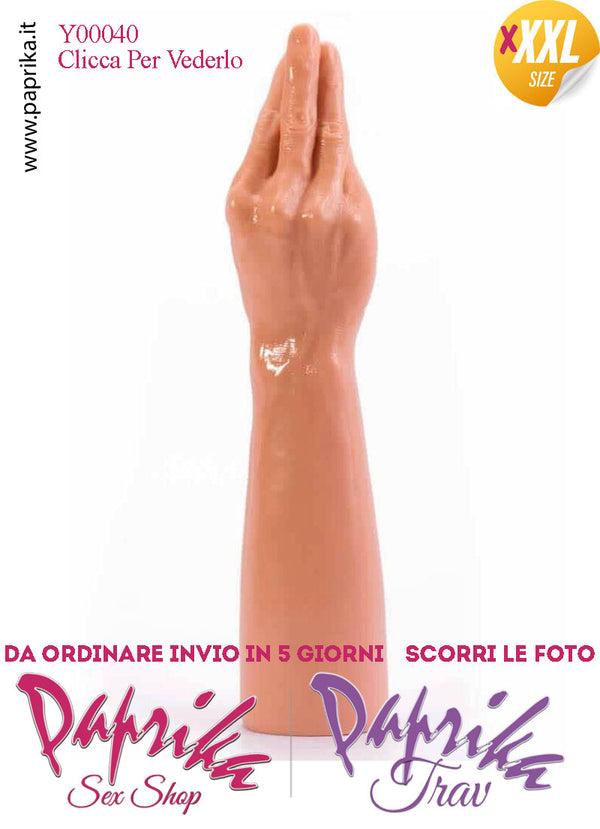 Mano Fisting Dita Affusolate XXXL 35 cm Ø 77/75 Unisex Pvc Non Vibrante