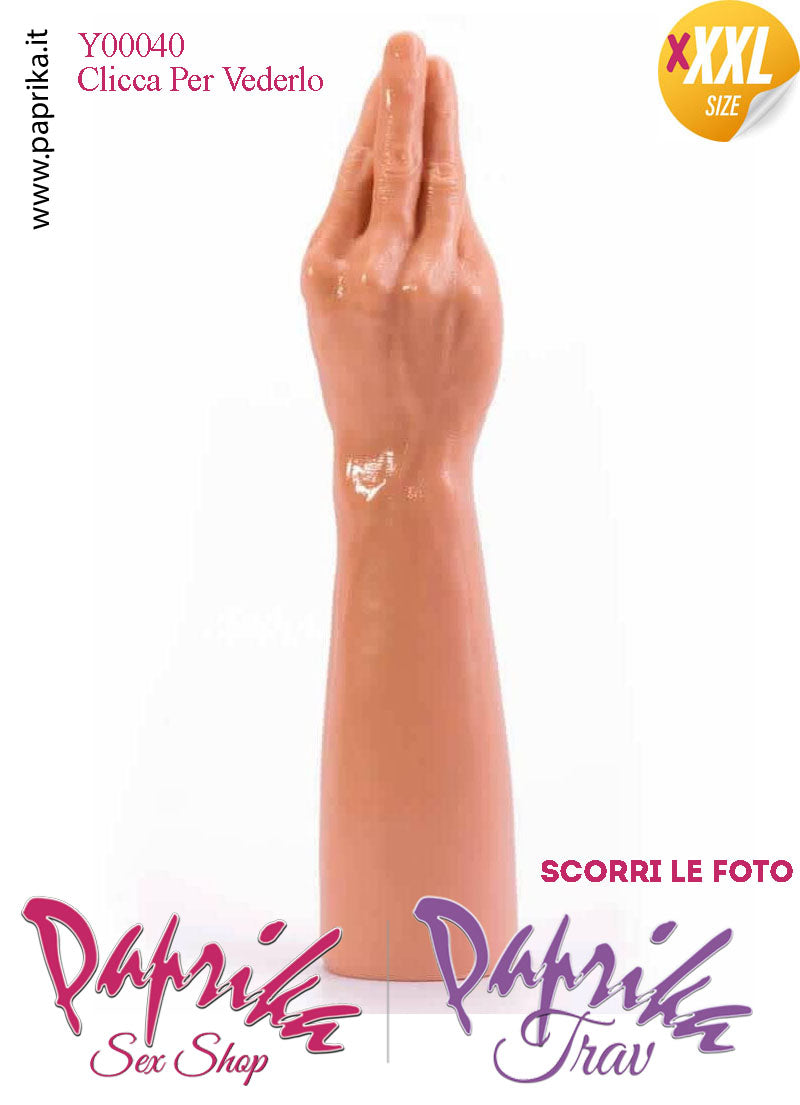 Mano Fisting Dita Affusolate XXXL 35 cm Ø 77/75 Unisex Pvc Non Vibrante