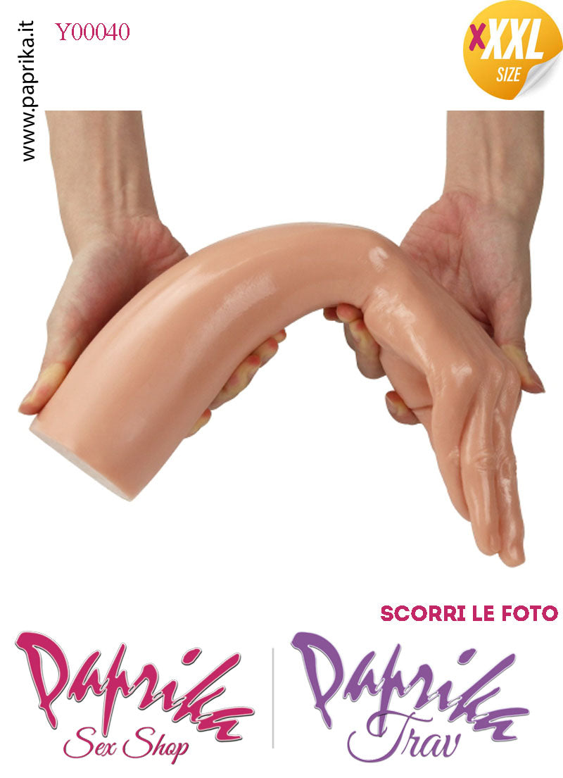 Mano Fisting Dita Affusolate XXXL 35 cm Ø 77/75 Unisex Pvc Non Vibrante