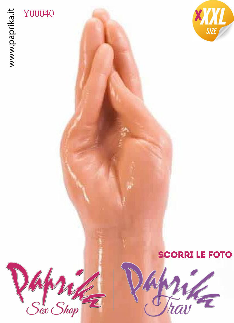 Mano Fisting Dita Affusolate XXXL 35 cm Ø 77/75 Unisex Pvc Non Vibrante