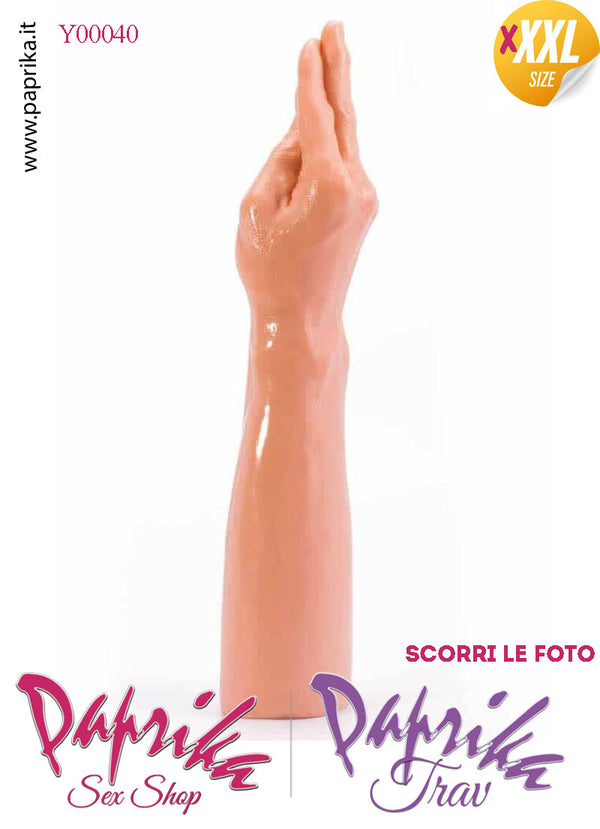Mano Fisting Dita Affusolate XXXL 35 cm Ø 77/75 Unisex Pvc Non Vibrante