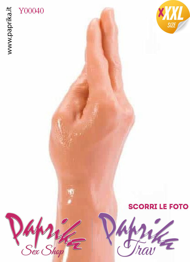 Mano Fisting Dita Affusolate XXXL 35 cm Ø 77/75 Unisex Pvc Non Vibrante