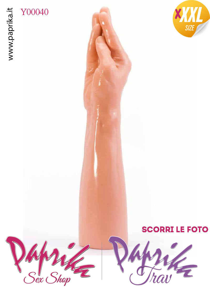 Mano Fisting Dita Affusolate XXXL 35 cm Ø 77/75 Unisex Pvc Non Vibrante