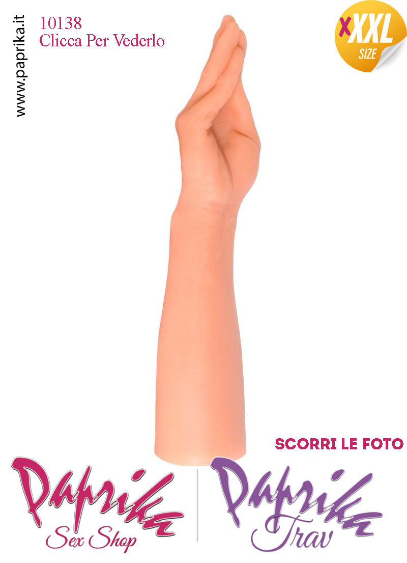 Mano Dita Affusolate Fisting XXXL 36 cm Ø 70 Unisex Pvc Non Vibrante