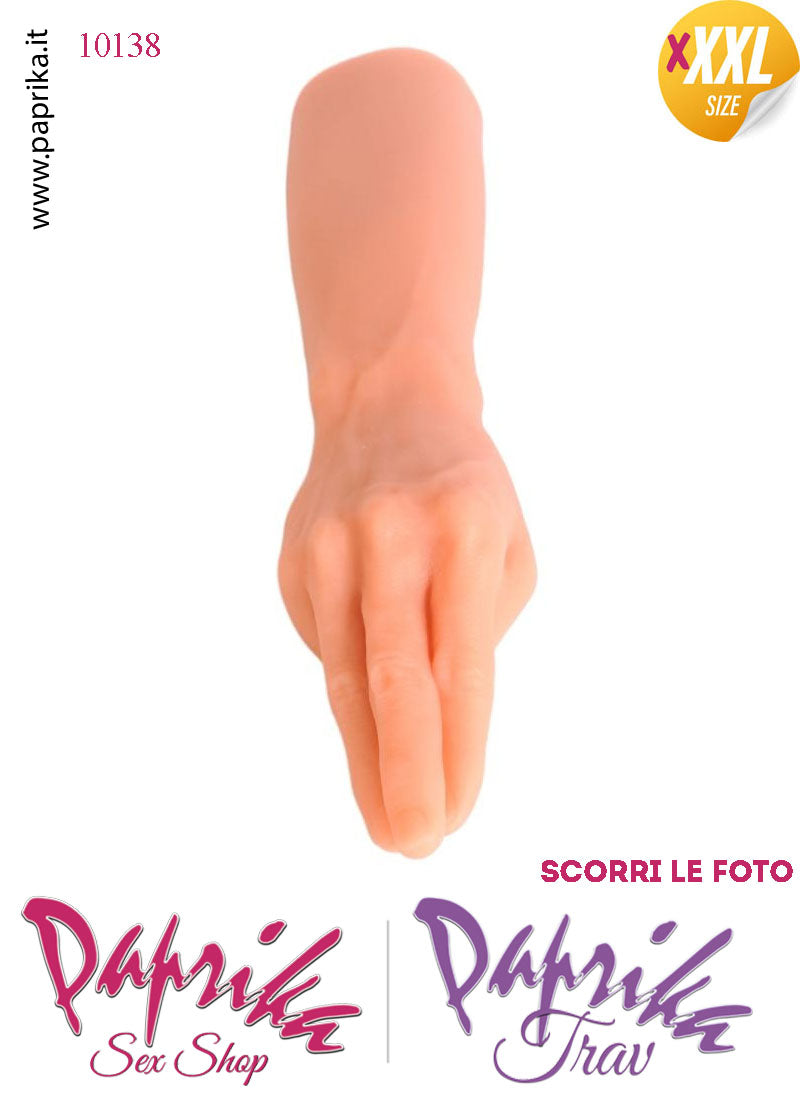 Mano Dita Affusolate Fisting XXXL 36 cm Ø 70 Unisex Pvc Non Vibrante