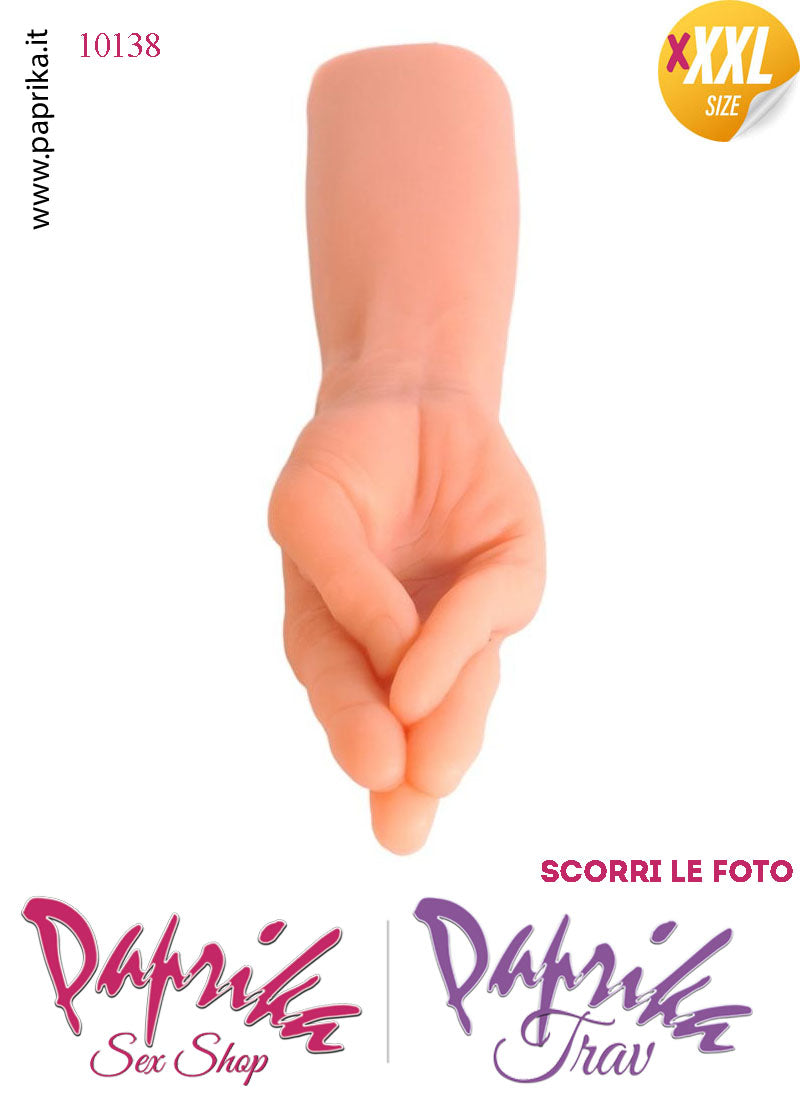 Mano Dita Affusolate Fisting XXXL 36 cm Ø 70 Unisex Pvc Non Vibrante