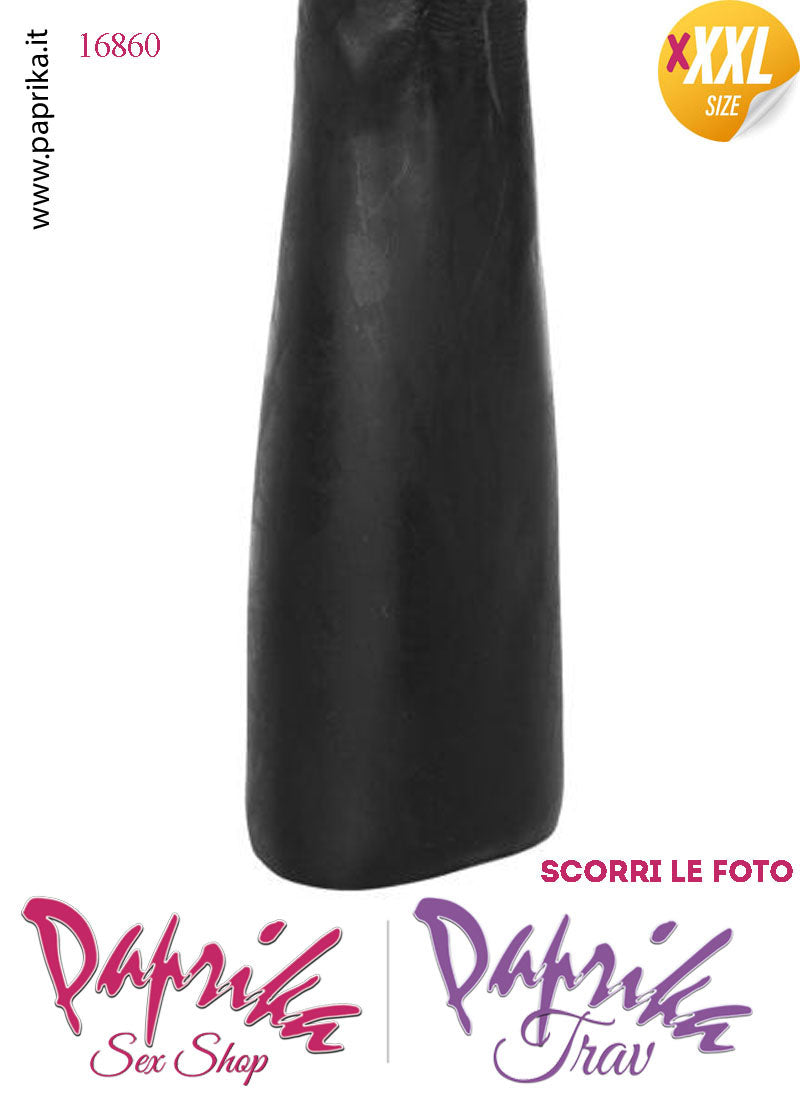 Mano Dita Affusolate Fisting XXXL 36 cm Ø 70 Unisex Pvc Nero Non Vibrante