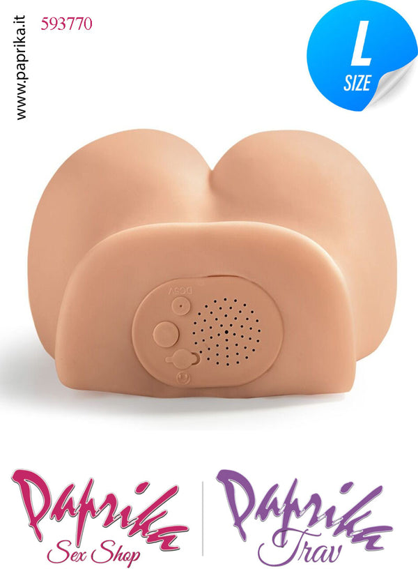 Vagina & Ano Masturbatore Realistico Vibrante Parlante Aumento Spinta 18 cm