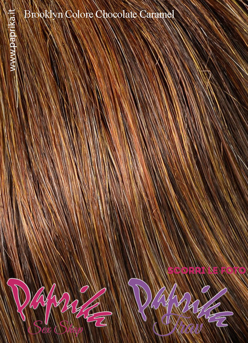 Brooklyn Parrucca Lunga Leggermente Mossa Senza Riga Frangetta Lunga