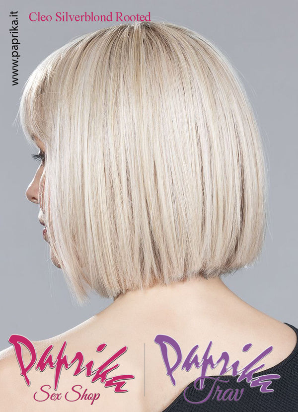 Cleo Parrucca Caschetto Liscia Riga Centrale Frangetta Lunga