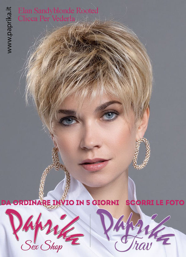 Elan Parrucca Corta Scalata Riga Laterale Frangetta Lunga Fonabile 130°