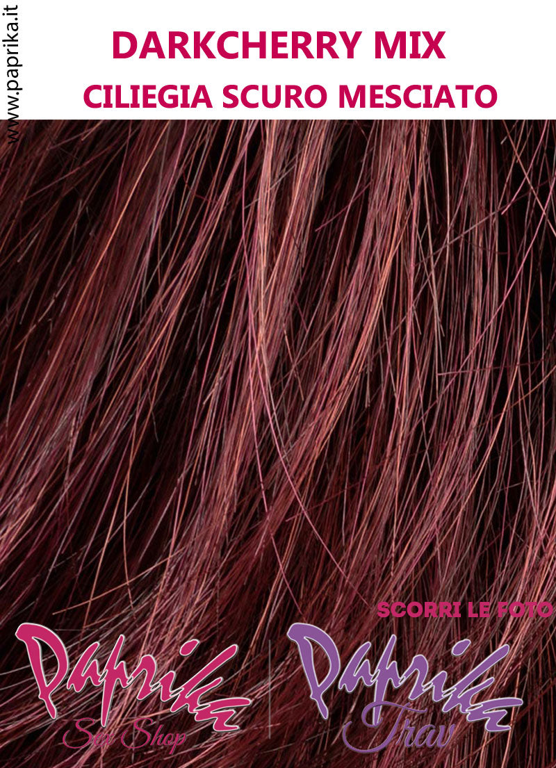 Raise Parrucca Caschetto Corto Scalate Frangetta Lunga Riga Laterale Tulle Cinema