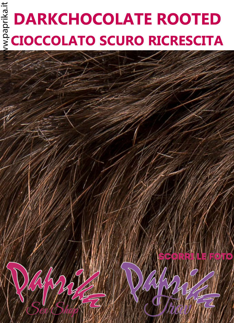 Raise Parrucca Caschetto Corto Scalate Frangetta Lunga Riga Laterale Tulle Cinema