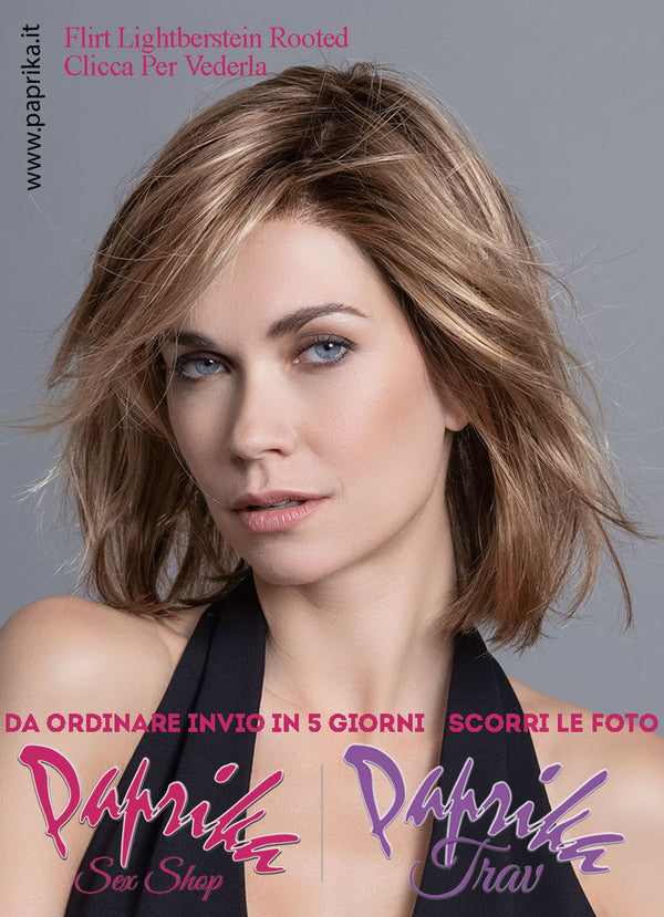 Flirt Parrucca Lunga Leggermente Mossa Riga Laterale Frangetta Lunga