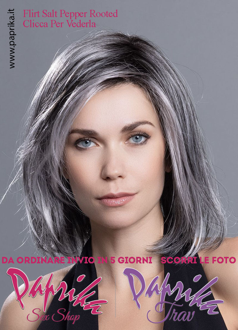 Flirt Parrucca Lunga Leggermente Mossa Riga Laterale Frangetta Lunga