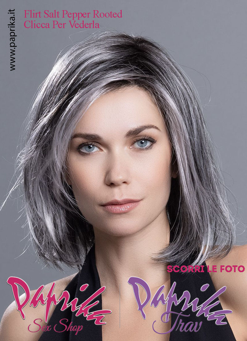 Flirt Parrucca Lunga Leggermente Mossa Riga Laterale Frangetta Lunga