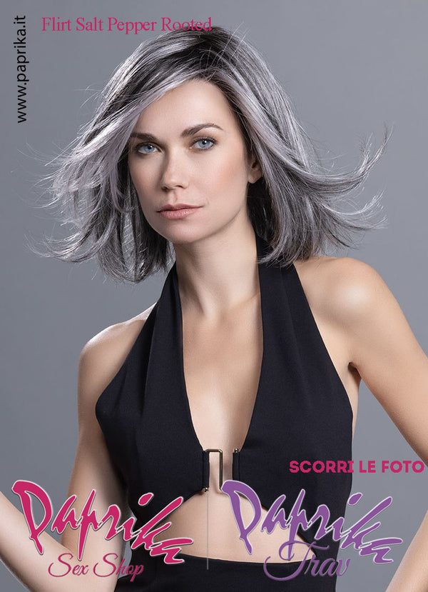 Flirt Parrucca Lunga Leggermente Mossa Riga Laterale Frangetta Lunga