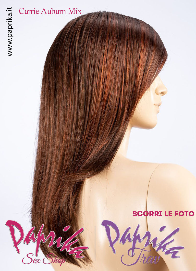 Carrie Parrucca Lunga Liscia Riga Laterale Frangetta Lunghissima Ellen Wille